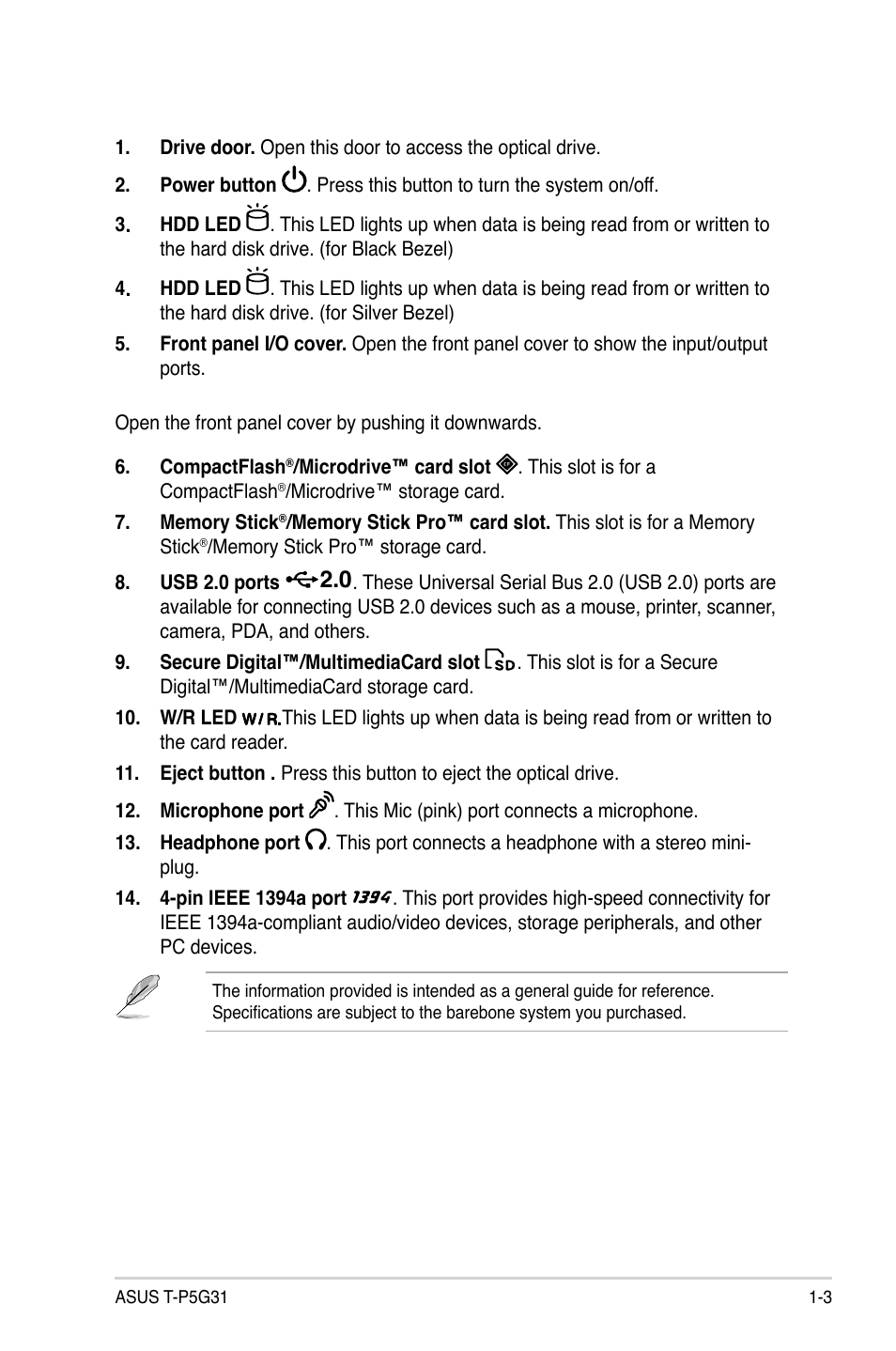 Asus T3-P5G31 User Manual | Page 13 / 92