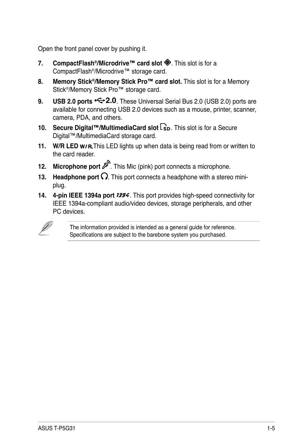 Asus T3-P5G31 User Manual | Page 15 / 92