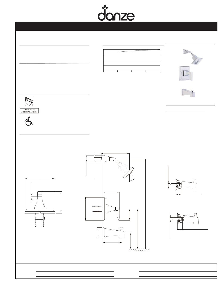 Danze D510436T User Manual | 1 page