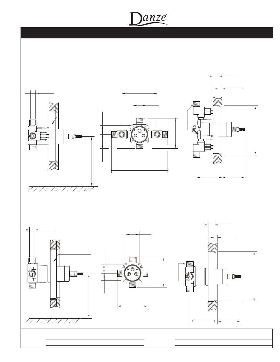 Melrose, Single handle pressure balance tub & shower faucet, Specifications | Danze D510011 - Spec Sheets User Manual | Page 2 / 2