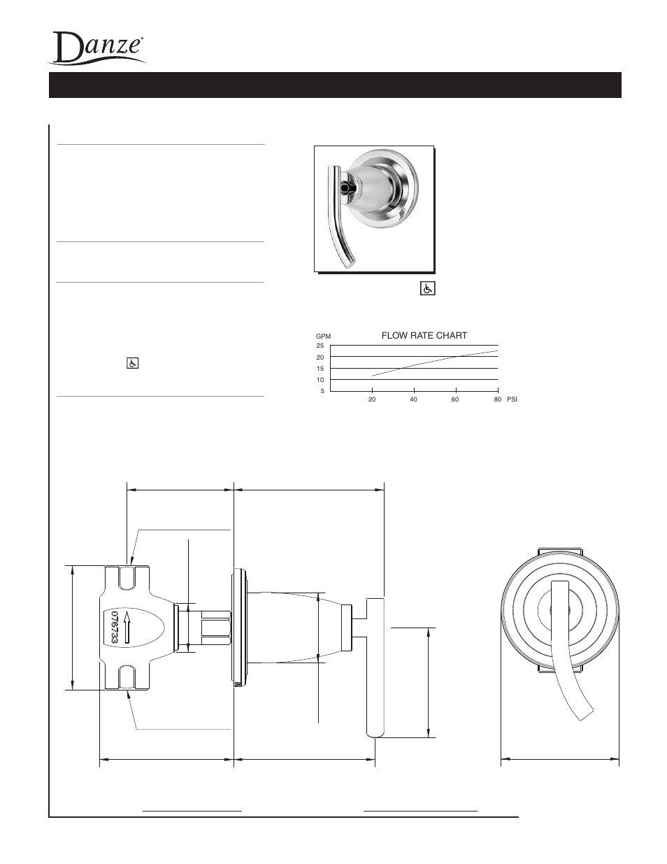 Danze D560954 - Spec Sheets User Manual | 1 page