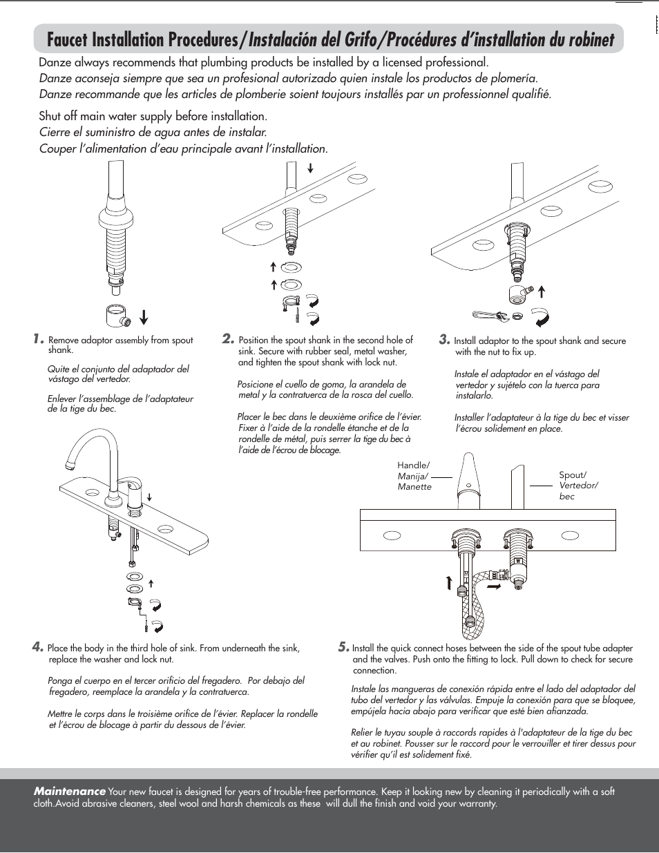 Danze D409012 - Installation Manual User Manual | Page 2 / 6