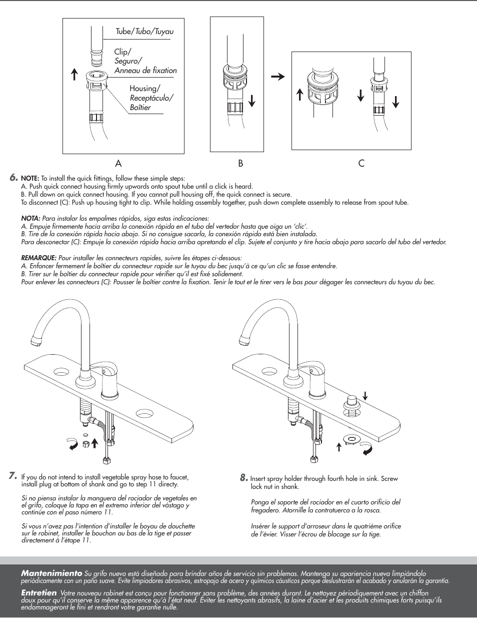 Ab c | Danze D409012 - Installation Manual User Manual | Page 3 / 6