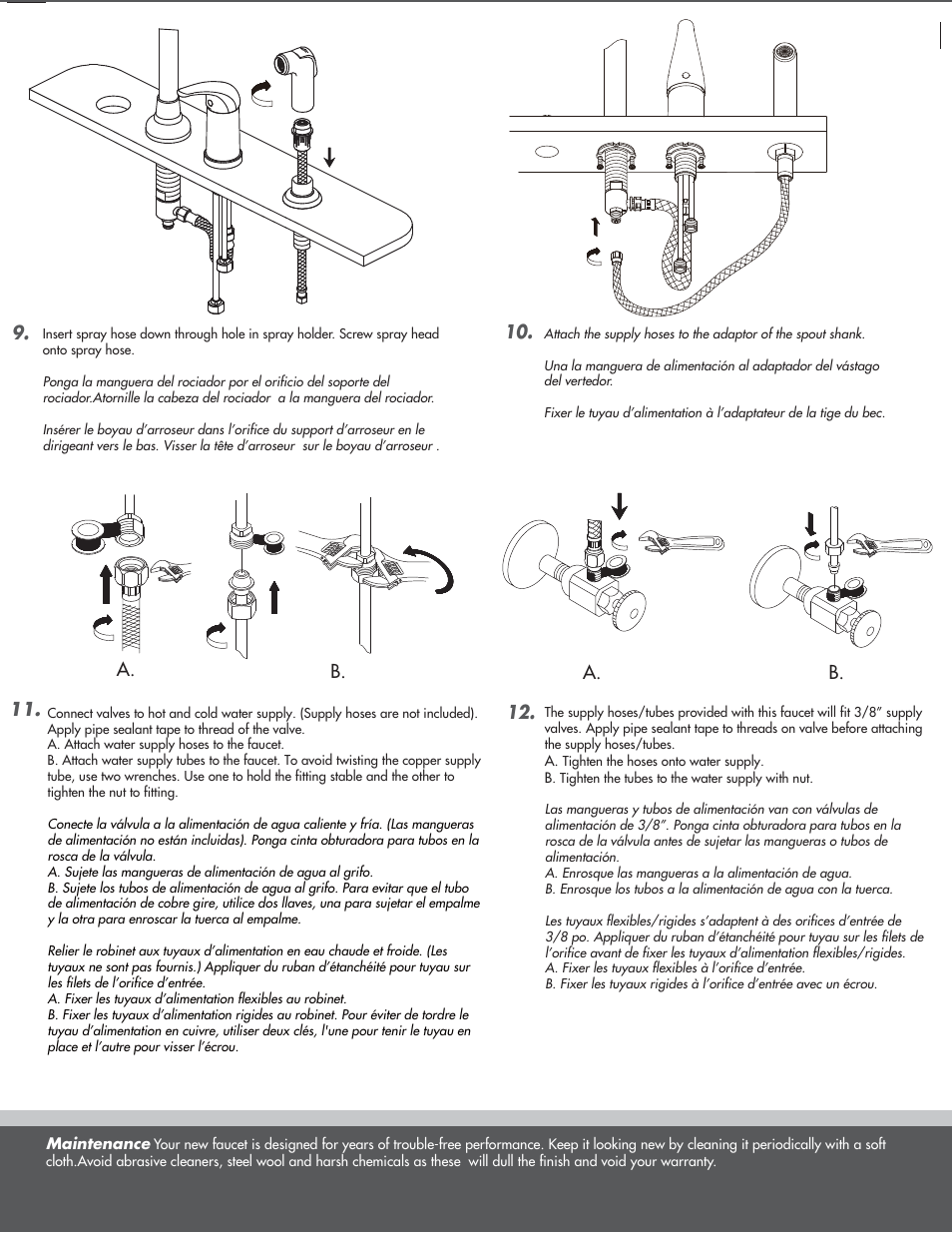 A. b. 11, A. b | Danze D409012 - Installation Manual User Manual | Page 4 / 6