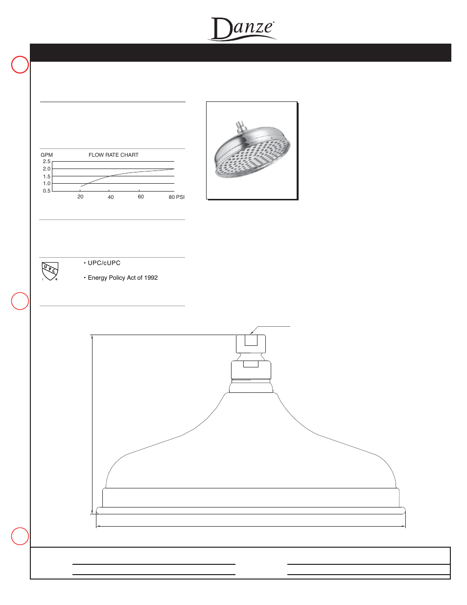 Danze MAT-300 User Manual | 1 page