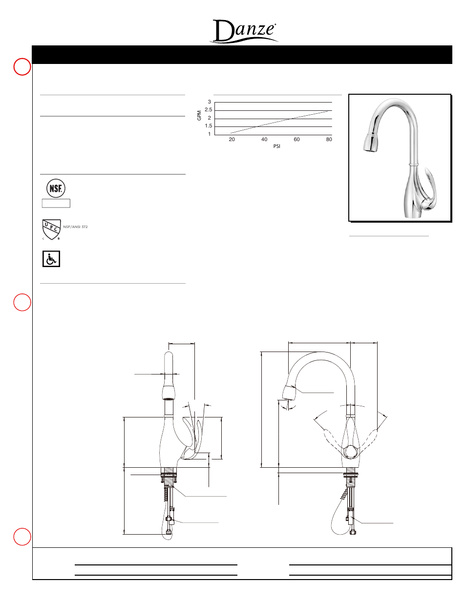Danze D454746 - Spec Sheets User Manual | 1 page