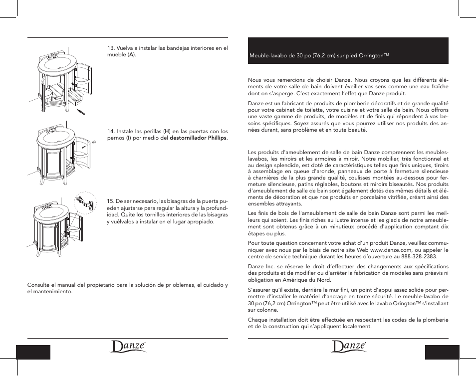 Danze DF012130 - Installation Manual User Manual | Page 9 / 12