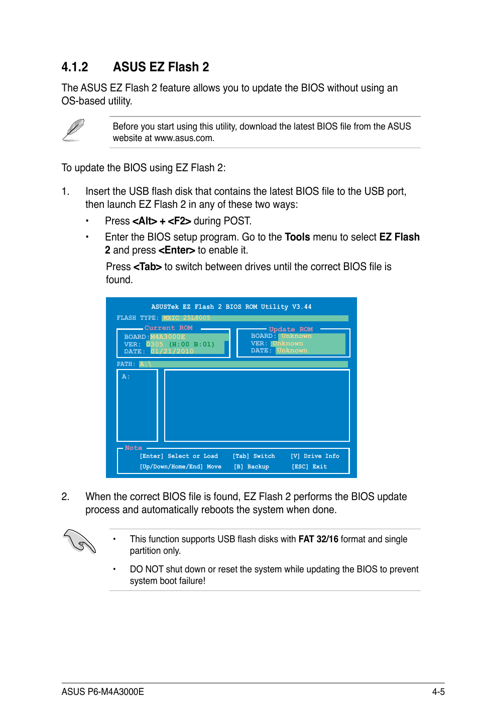 Asus.ez.flash.2 | Asus P6-M4A3000E User Manual | Page 37 / 59