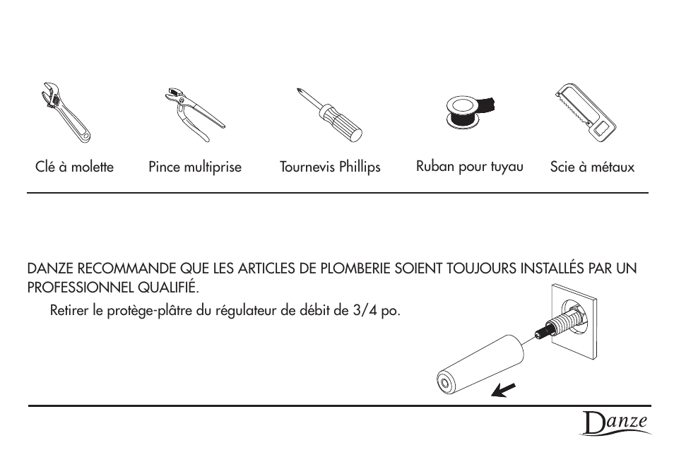 Outils requis, Manuel des instructions d’utilisation | Danze D560956T - Installation Manual User Manual | Page 19 / 26