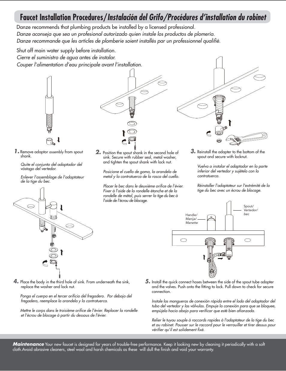 Danze D409030 - Installation Manual User Manual | Page 2 / 6