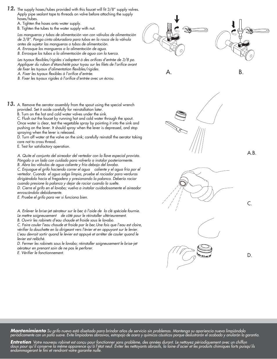 A. b | Danze D409030 - Installation Manual User Manual | Page 5 / 6