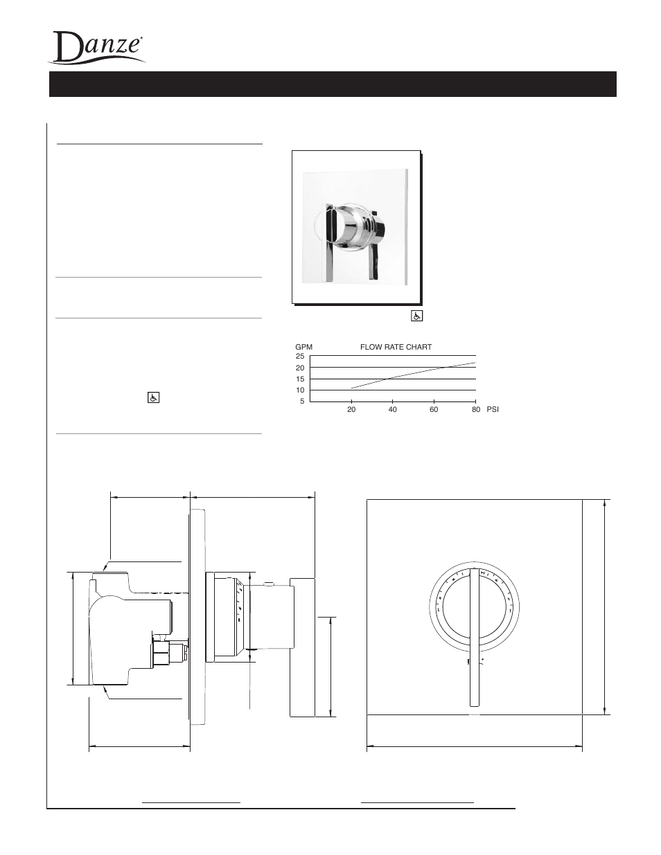 Danze D562044T - Spec Sheets User Manual | 1 page