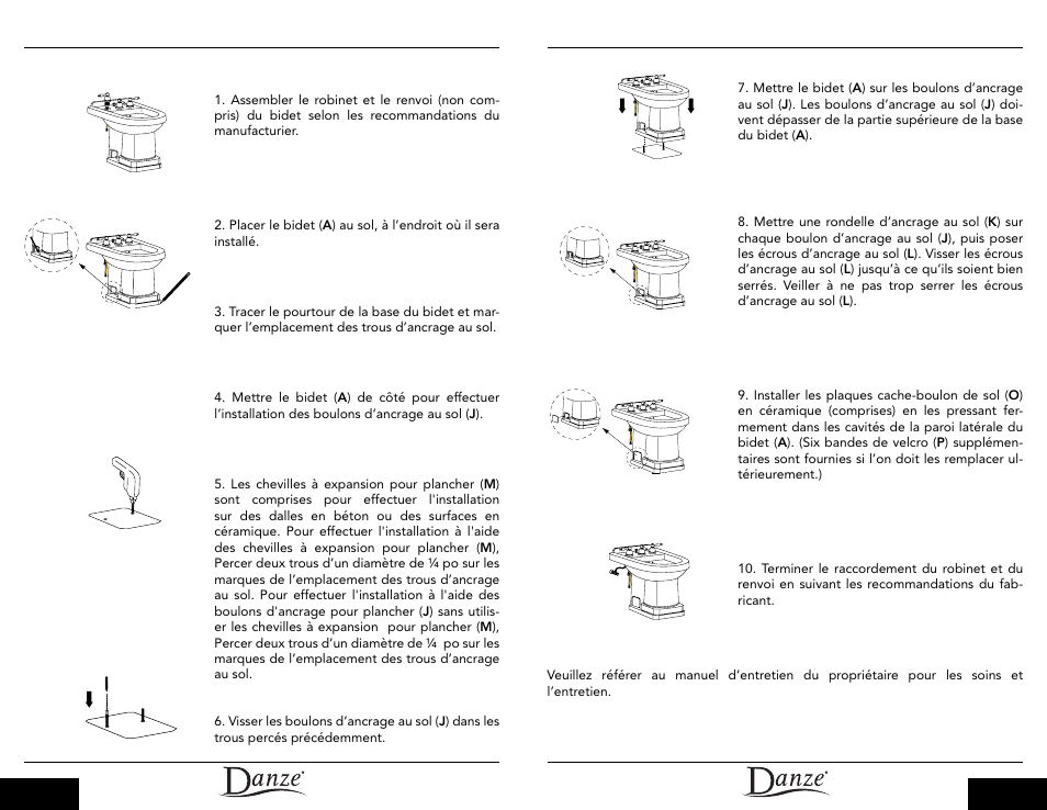 Danze DC024110 - Installation Manual User Manual | Page 9 / 9
