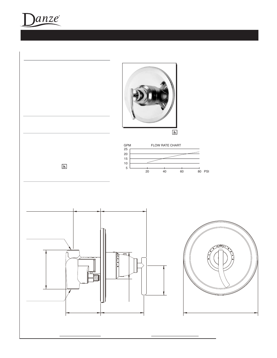 Danze D562054 - Spec Sheets User Manual | 1 page