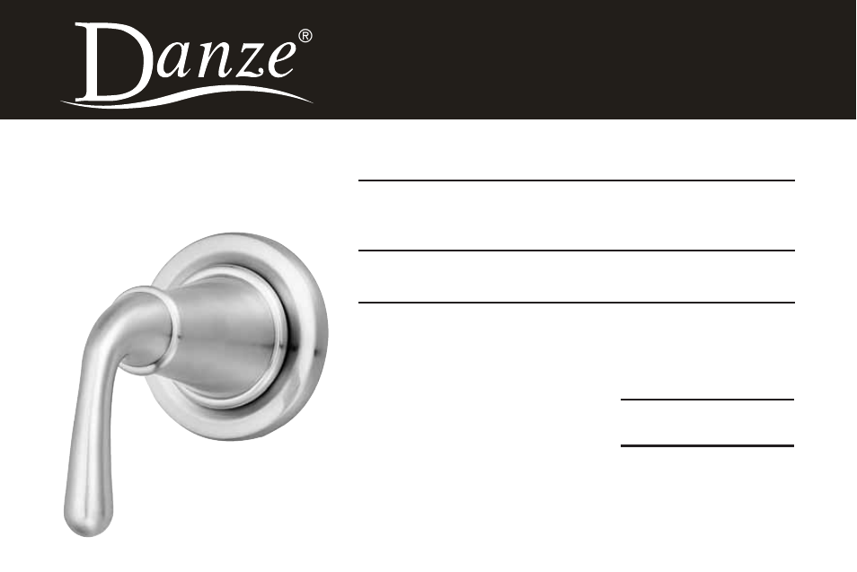 Danze D560954 - Installation Manual User Manual | 26 pages