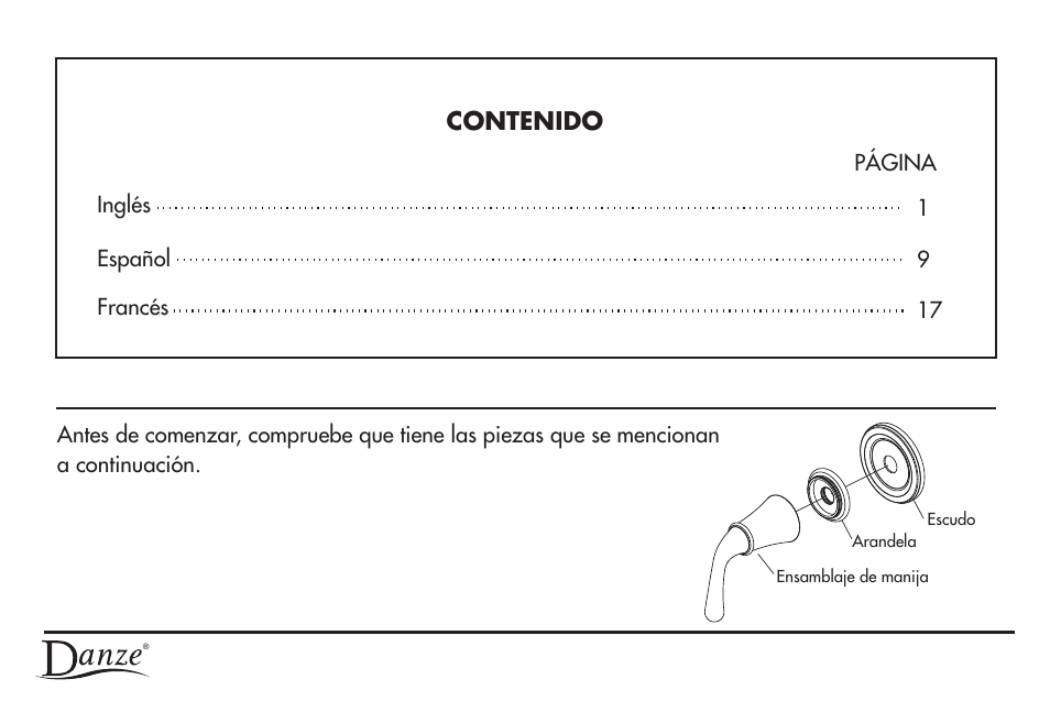 D5609-spanish.pdf, Presentación de producto | Danze D560954 - Installation Manual User Manual | Page 10 / 26