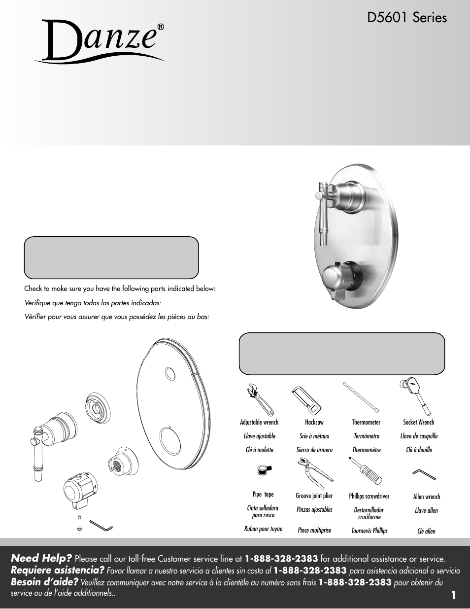 Danze D560140 - Installation Manual User Manual | 10 pages