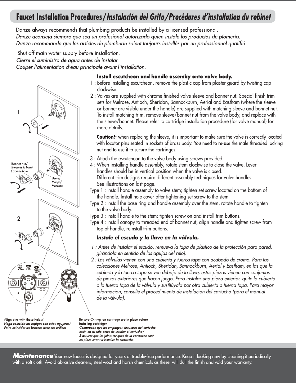 Danze D510415T - Installation Manual User Manual | Page 2 / 6