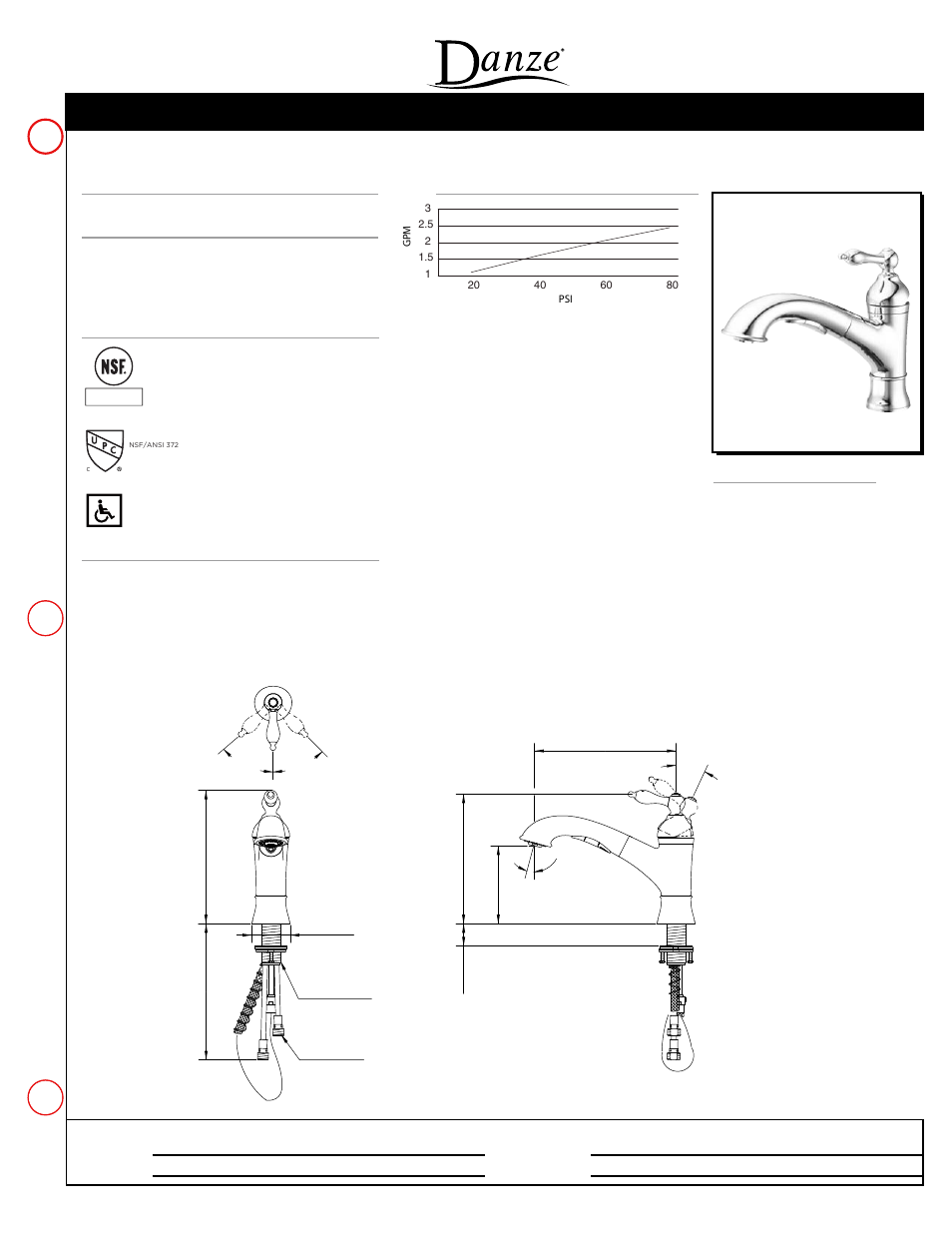 Danze D455040 - Spec Sheets User Manual | 1 page