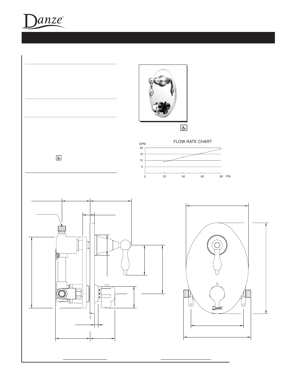 Danze D560140 - Spec Sheets User Manual | 1 page