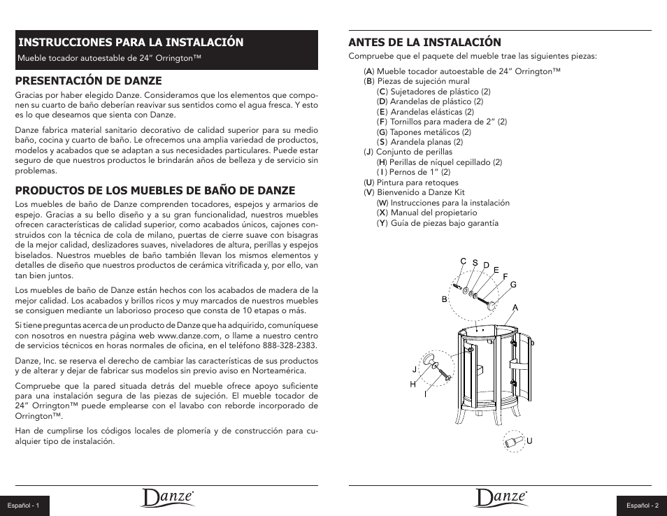 Danze DF012124 - Installation Manual User Manual | Page 6 / 12