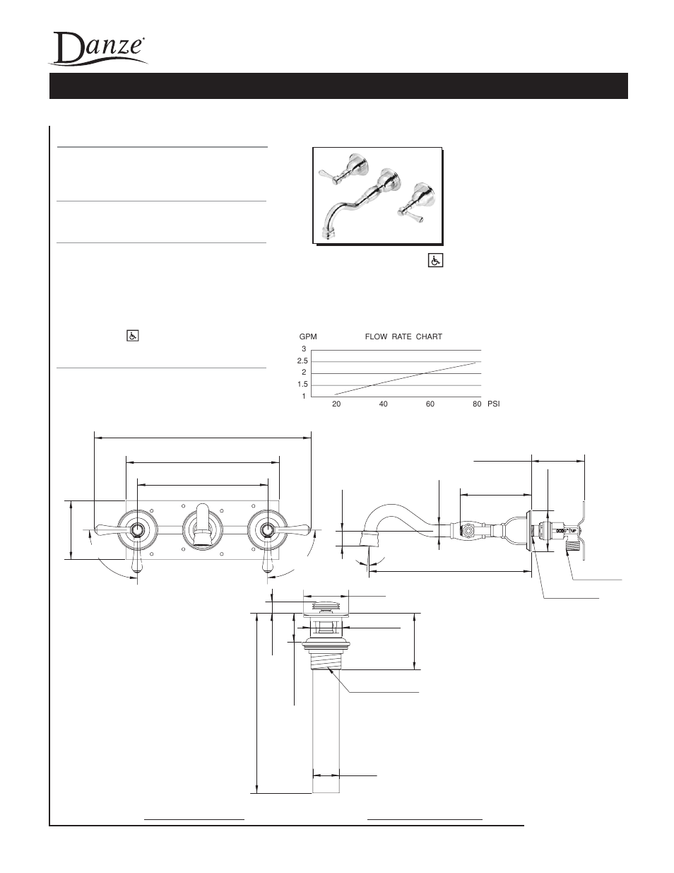 Danze D316557 - Spec Sheets User Manual | 1 page