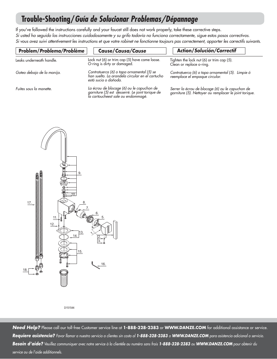 Danze D151544 - Installation Manual User Manual | Page 5 / 5