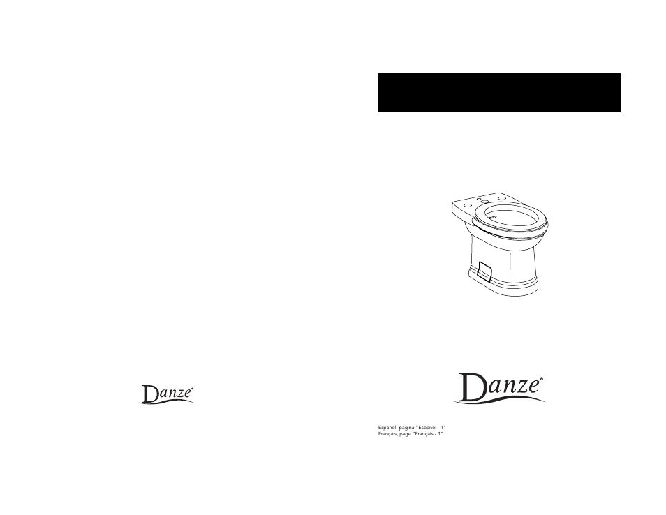 Danze DC014110 - Installation Manual User Manual | 9 pages