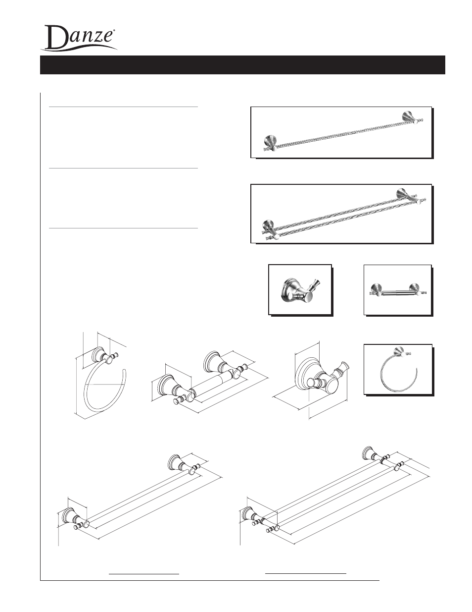 Danze D44642хBN - Spec Sheets User Manual | 1 page
