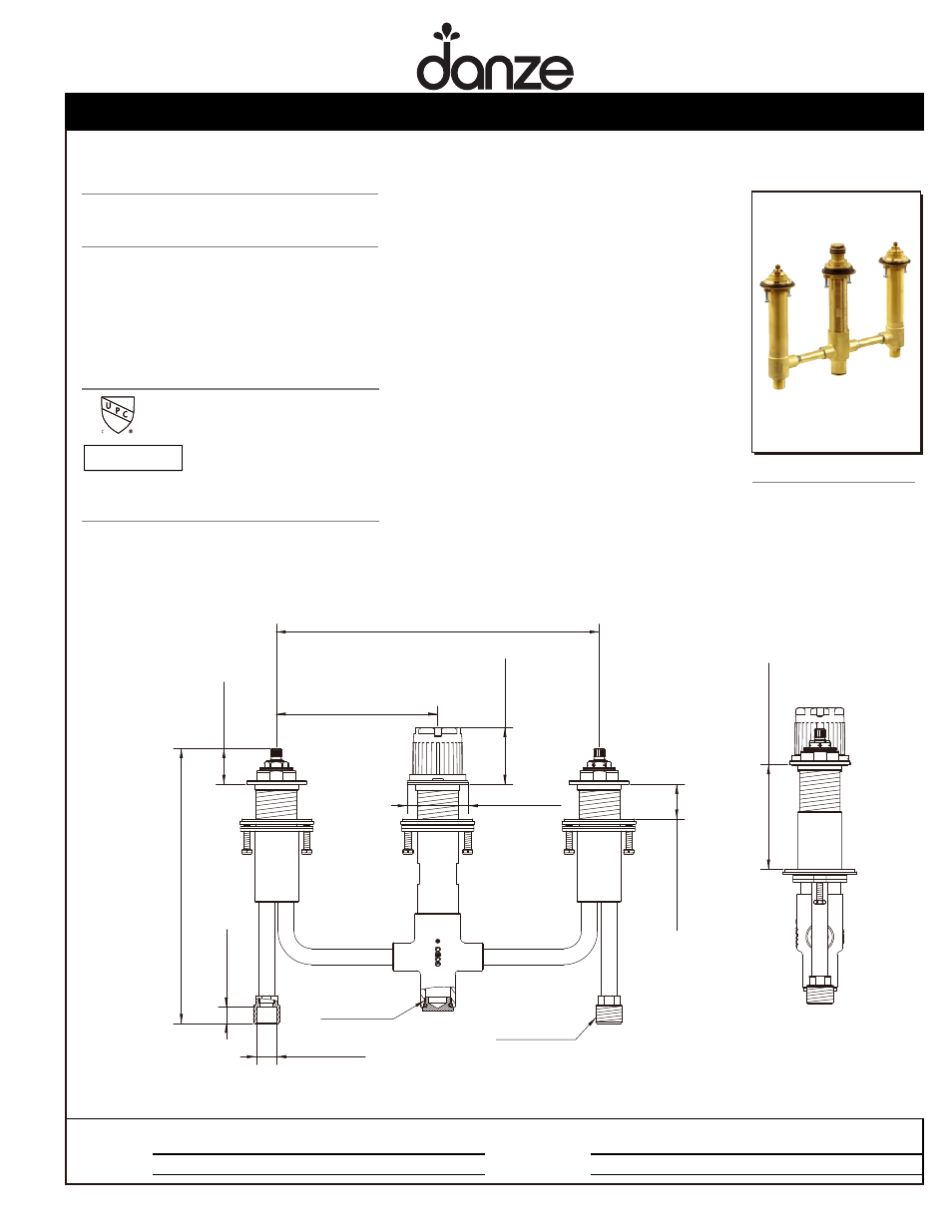 Danze D210100BT User Manual | 1 page