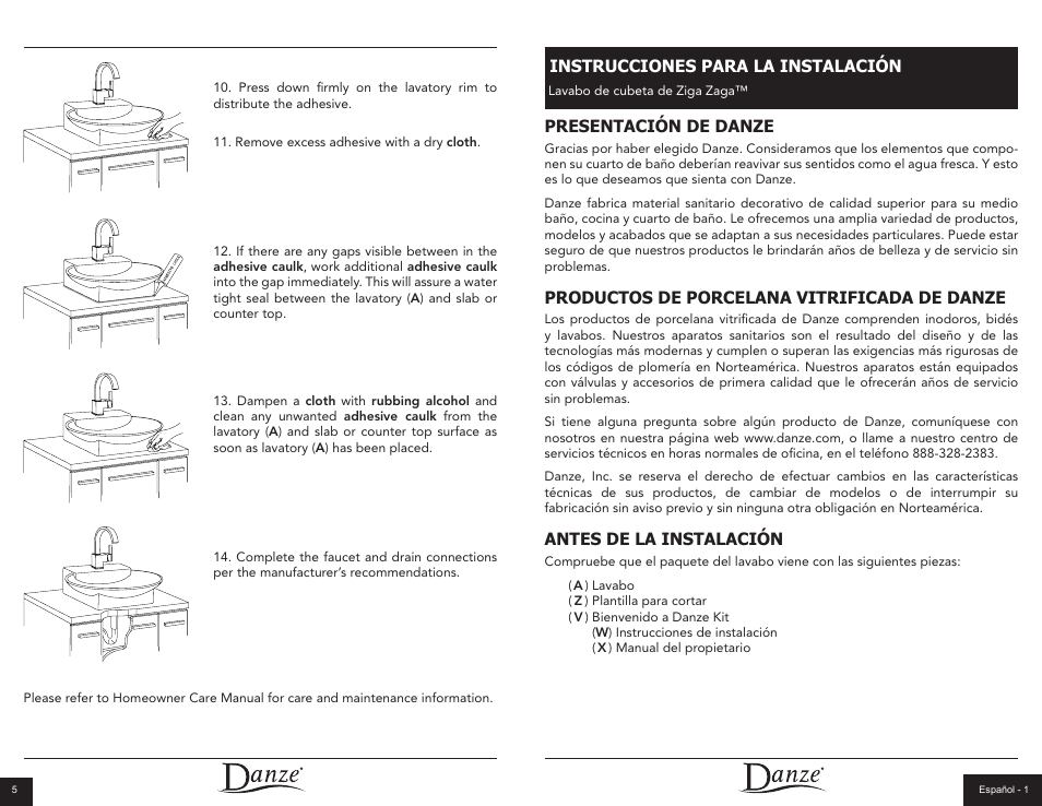 Danze DC037341 - Installation Manual User Manual | Page 4 / 9