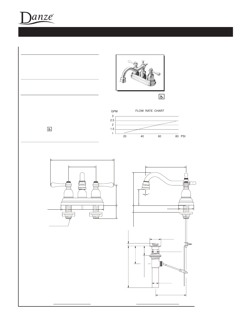 Danze D306257 - Spec Sheets User Manual | 1 page