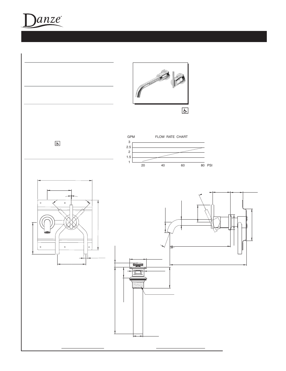 Danze D216558 - Spec Sheets User Manual | 1 page