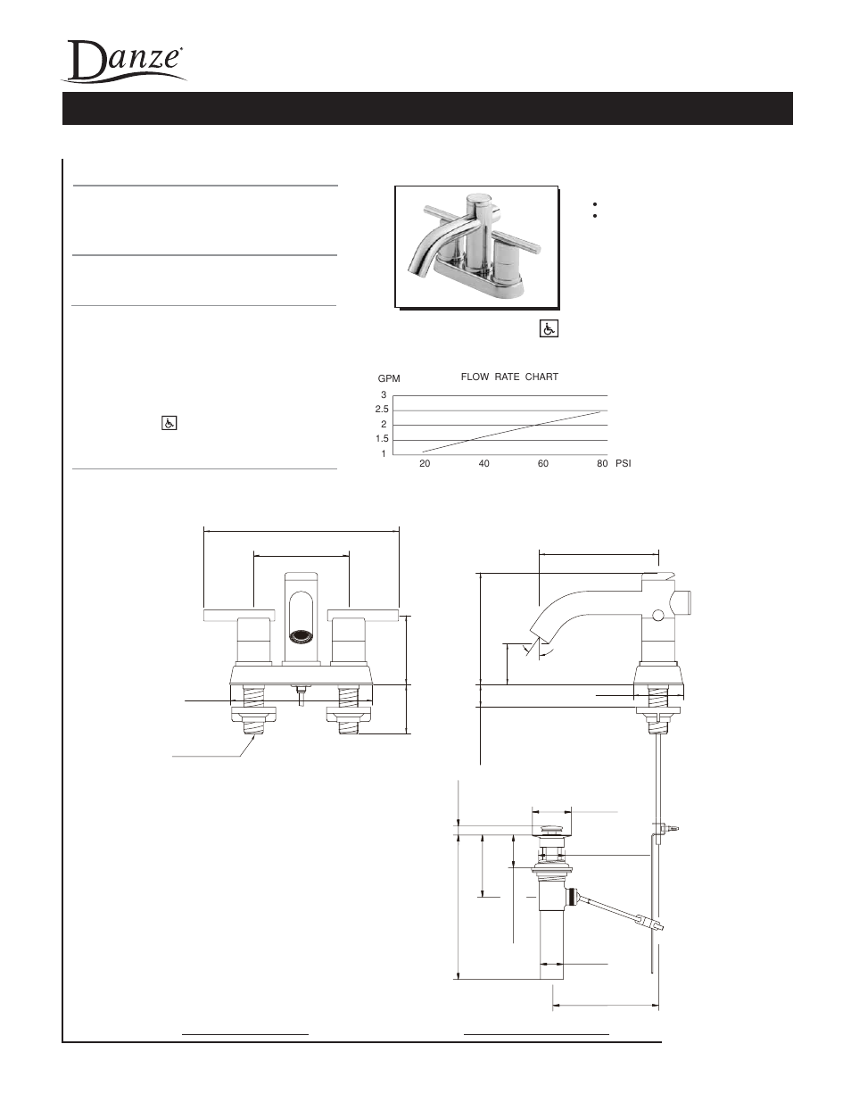 Danze D305258 - Spec Sheets User Manual | 1 page