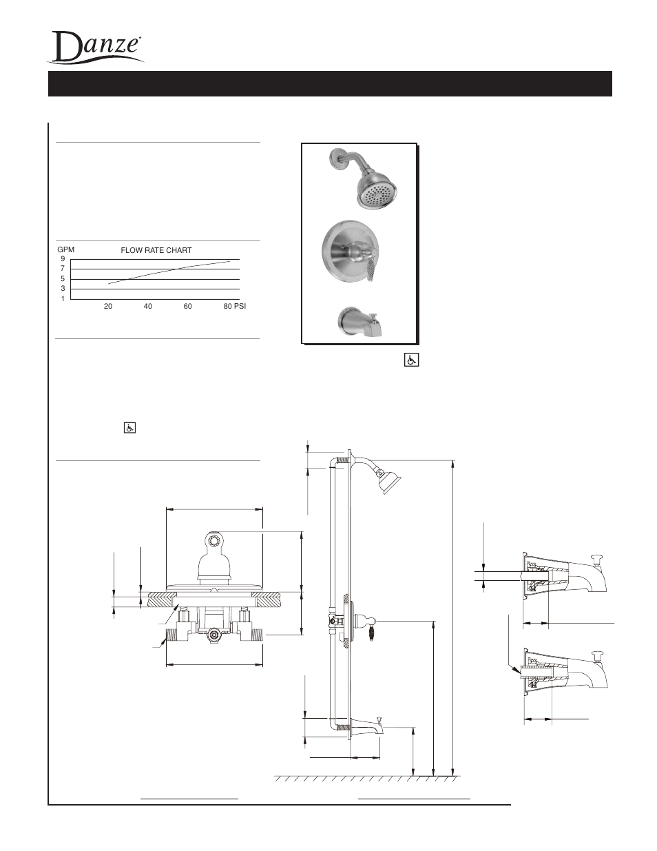 Danze D510050 - Spec Sheets User Manual | 2 pages