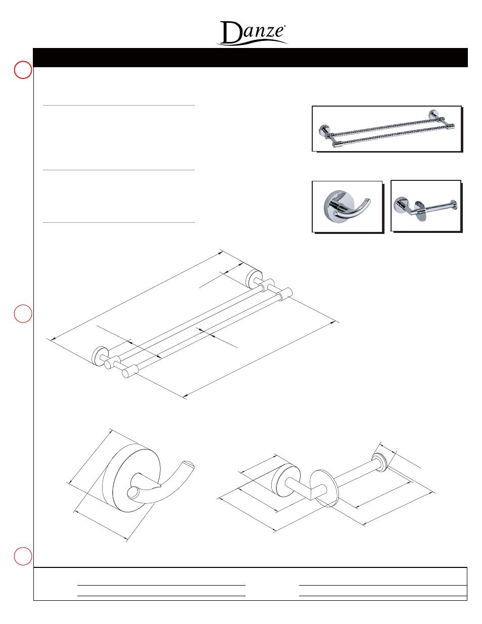 Danze SBH-TPH User Manual | 1 page