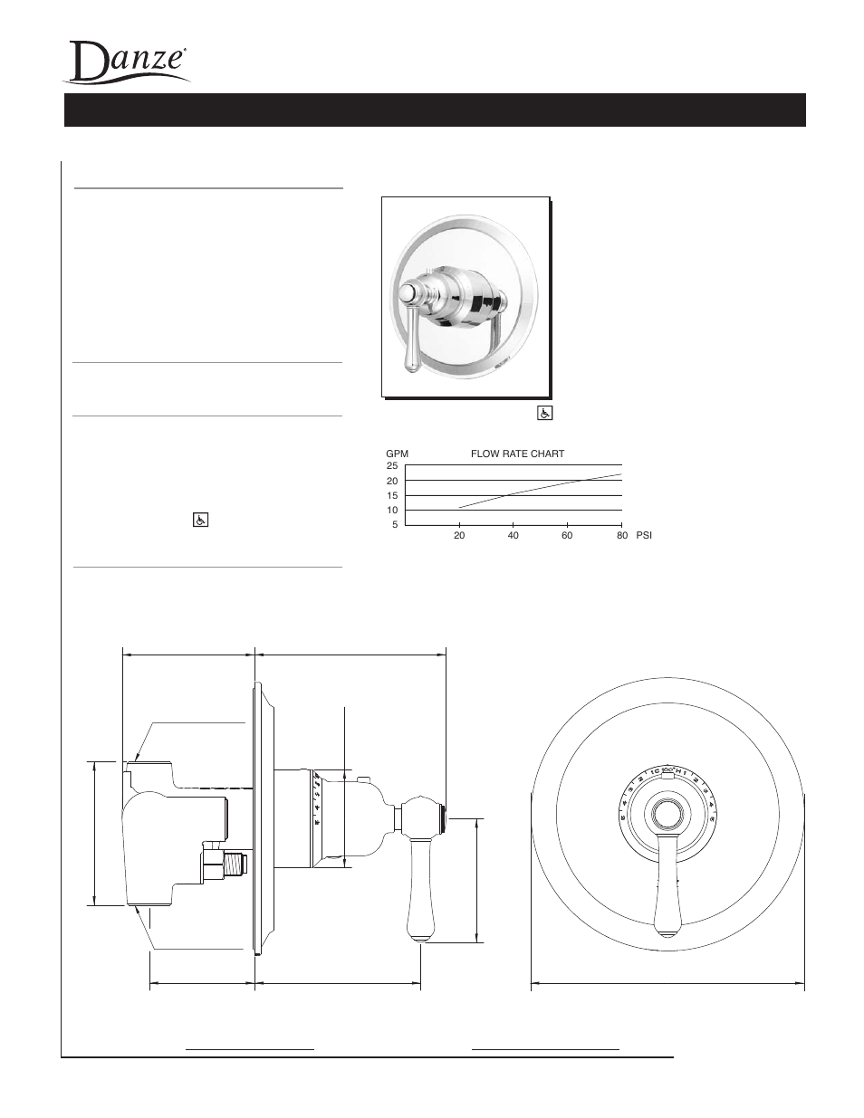 Danze D562057 - Spec Sheets User Manual | 1 page