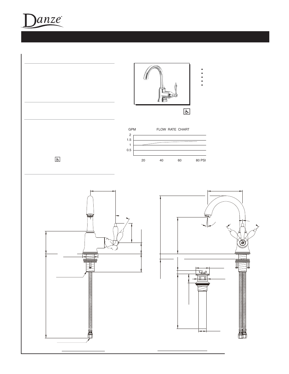 Danze D223140 - Spec Sheets User Manual | 1 page