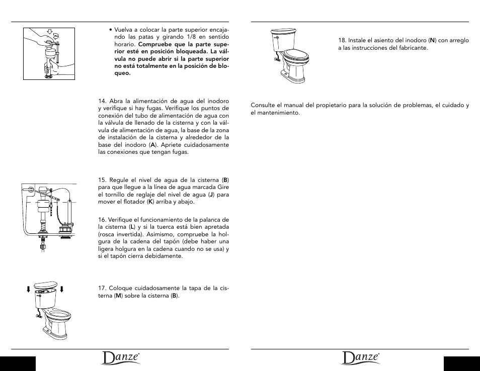 Danze DC013330-DC012323 - Installation Manual User Manual | Page 9 / 13