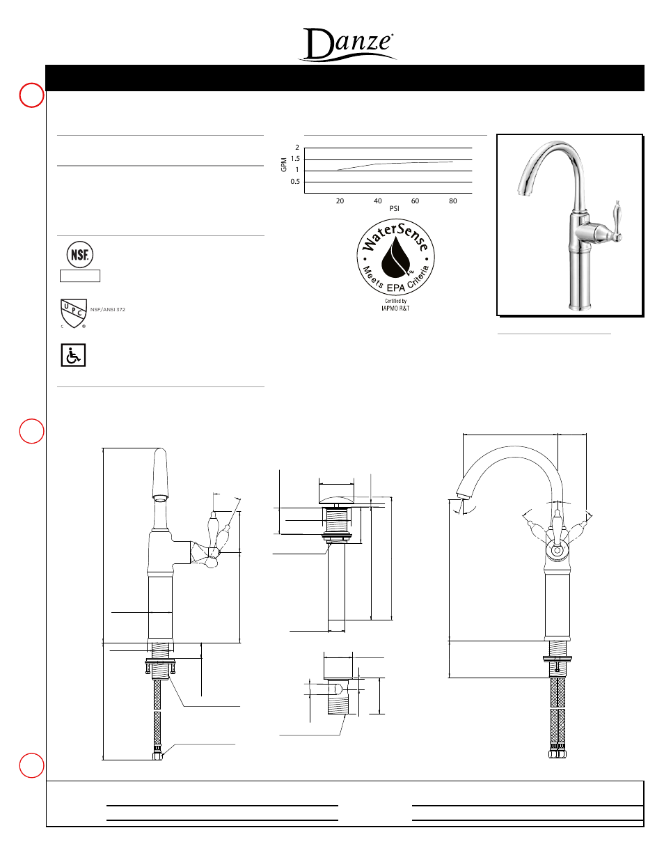 Danze D201540 User Manual | 1 page