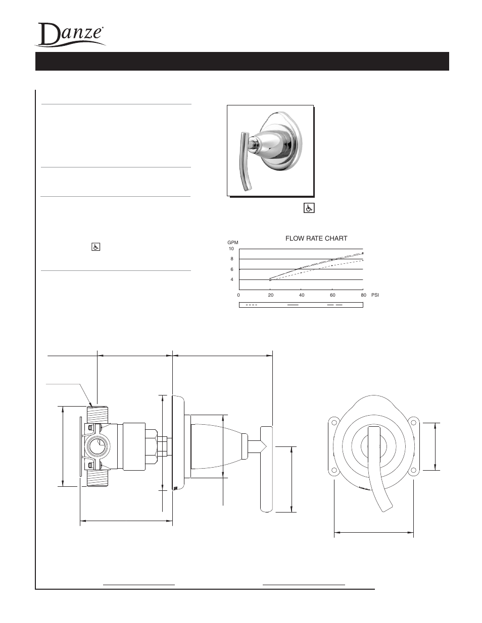 Danze D560854 - Spec Sheets User Manual | 1 page