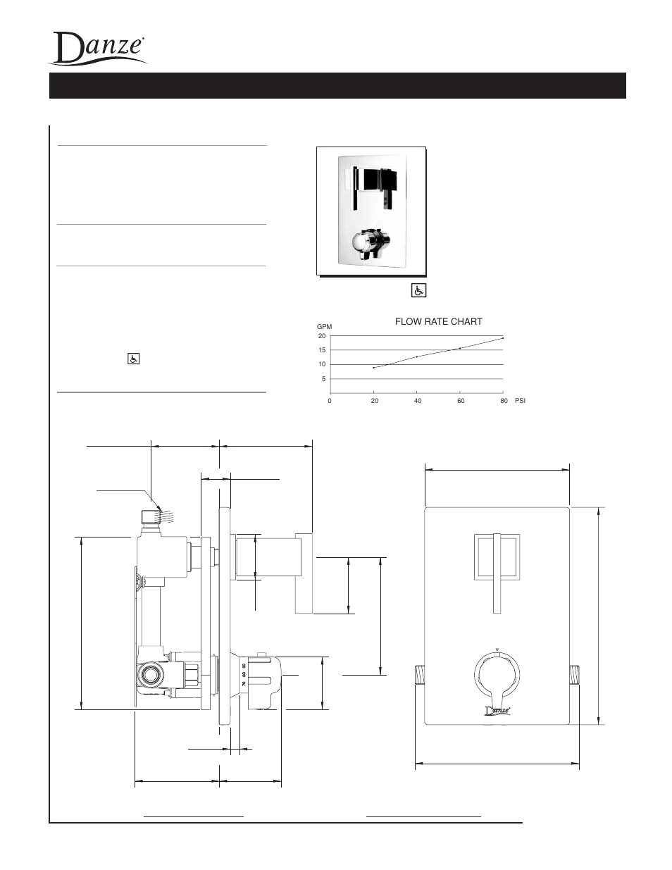 Danze D560144 - Spec Sheets User Manual | 1 page