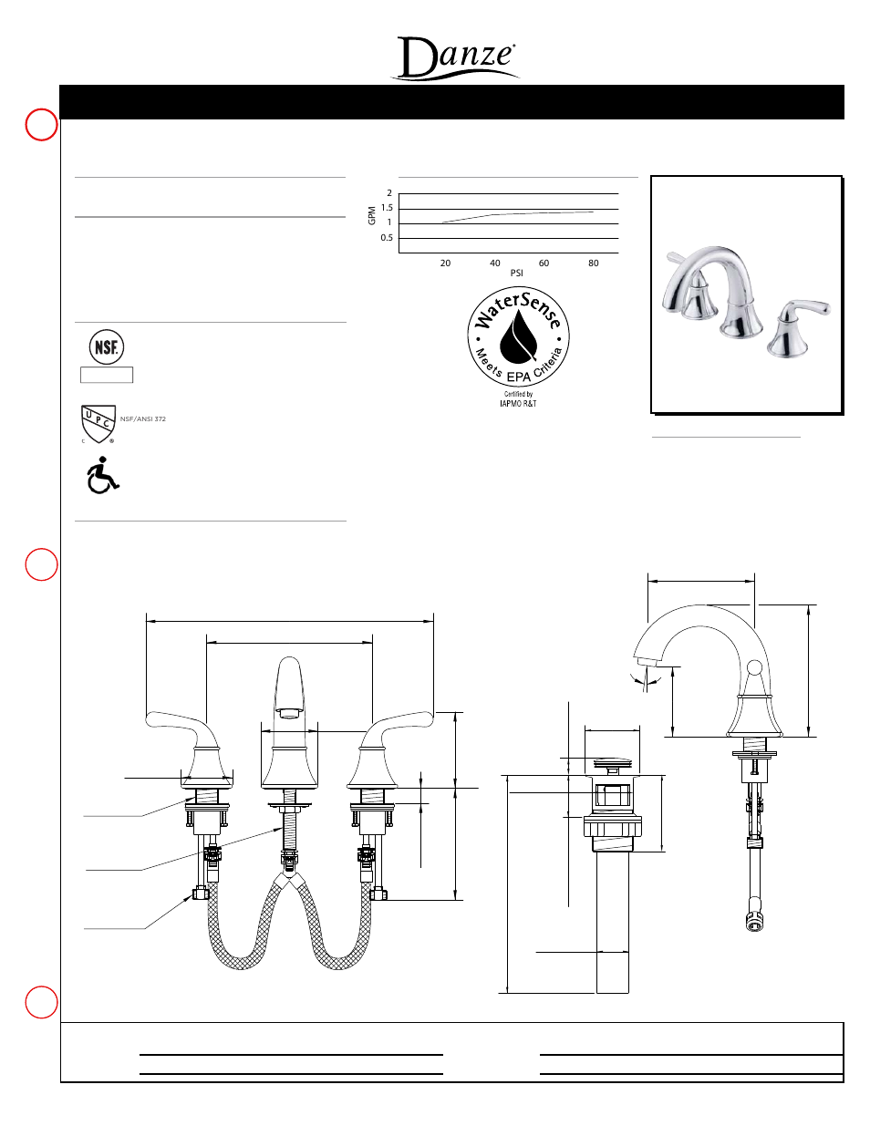 Danze D304056 - Spec Sheets User Manual | 1 page