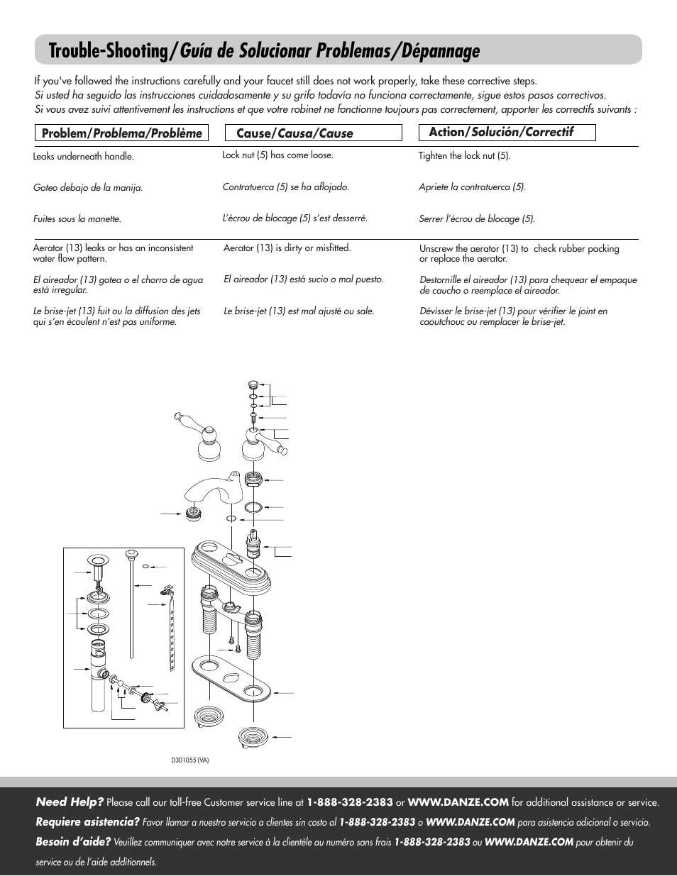 Danze D301055 - Installation Manual User Manual | Page 4 / 4