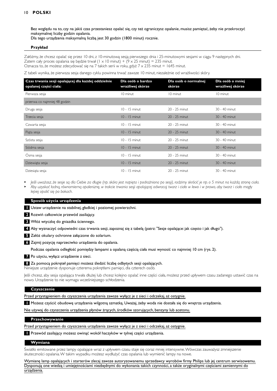 Philips HB311 User Manual | Page 10 / 54