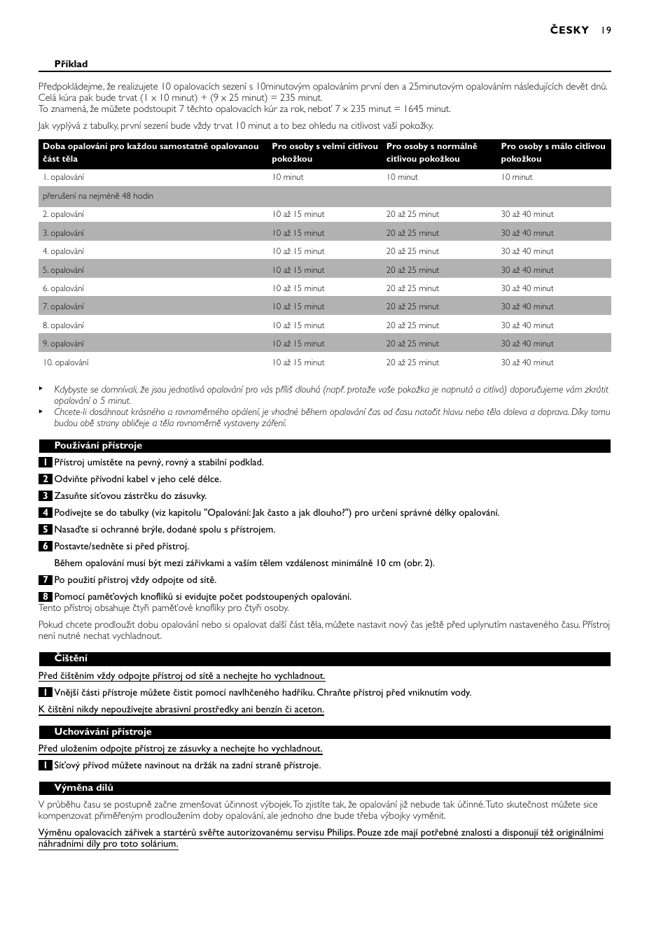 Philips HB311 User Manual | Page 19 / 54