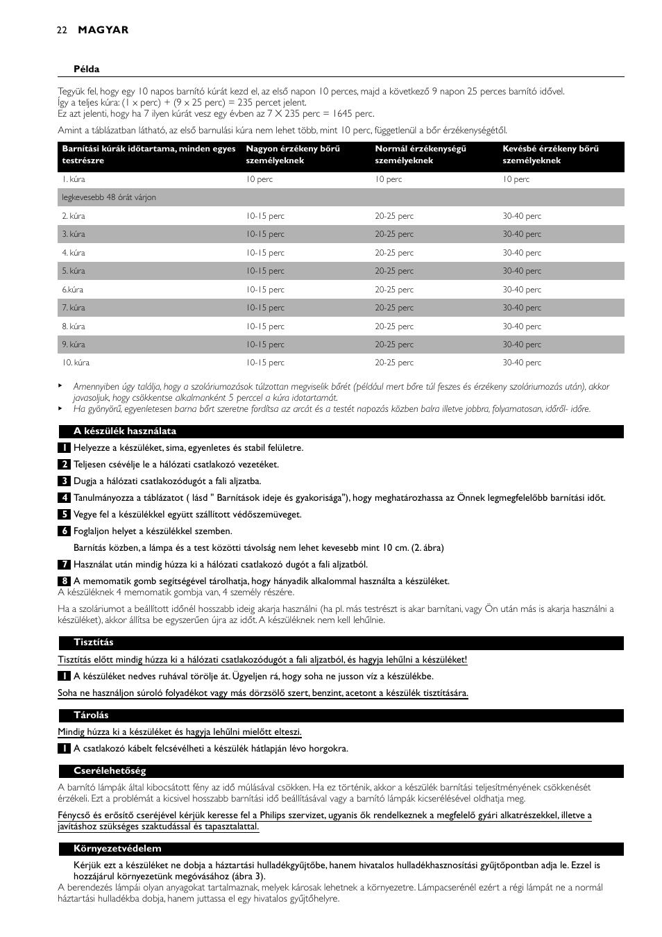 Philips HB311 User Manual | Page 22 / 54