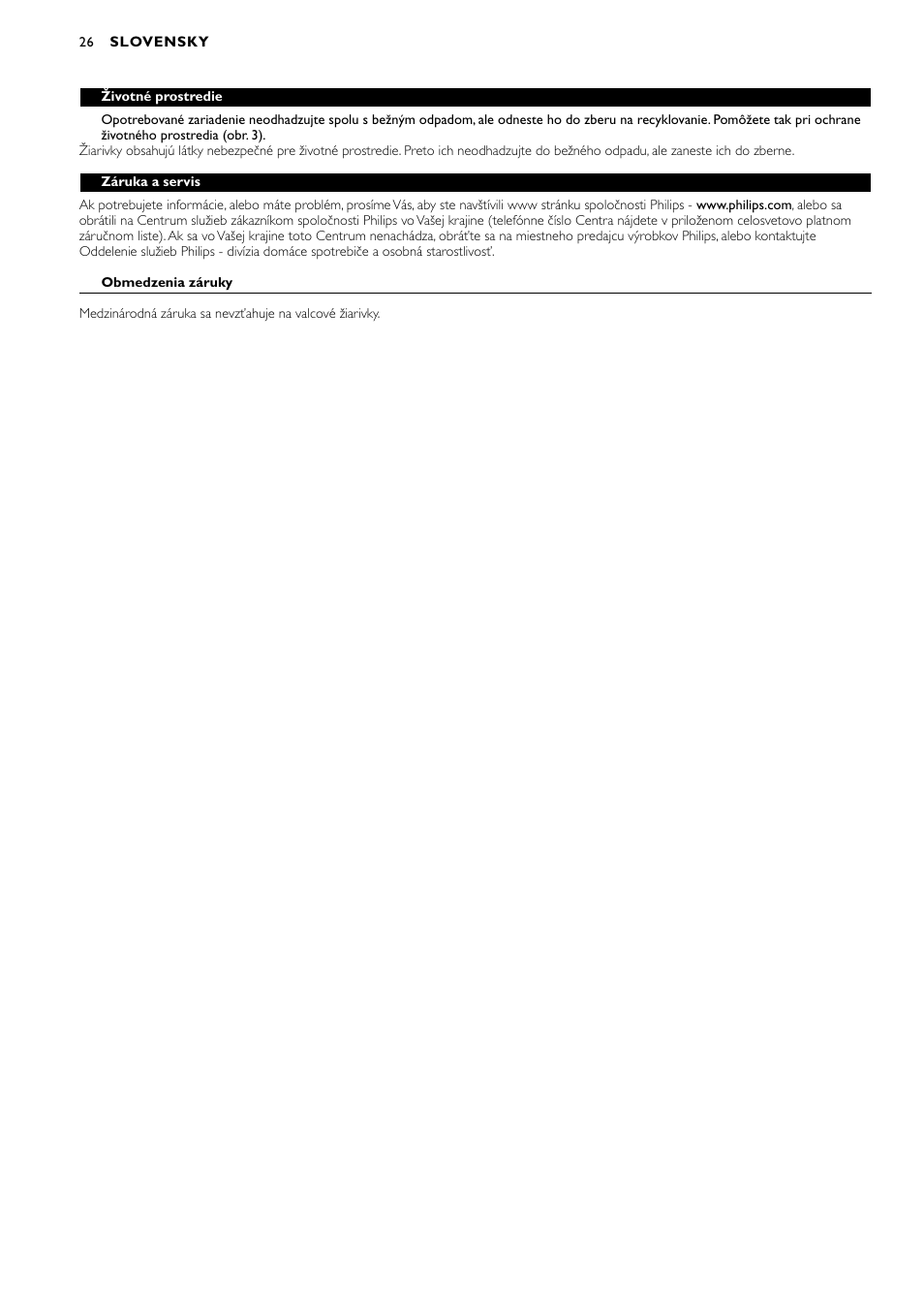 Philips HB311 User Manual | Page 26 / 54