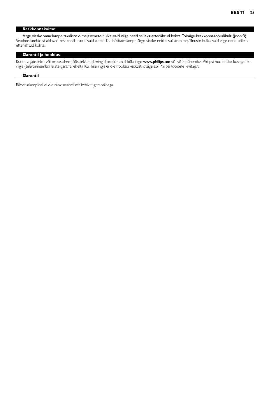 Philips HB311 User Manual | Page 35 / 54