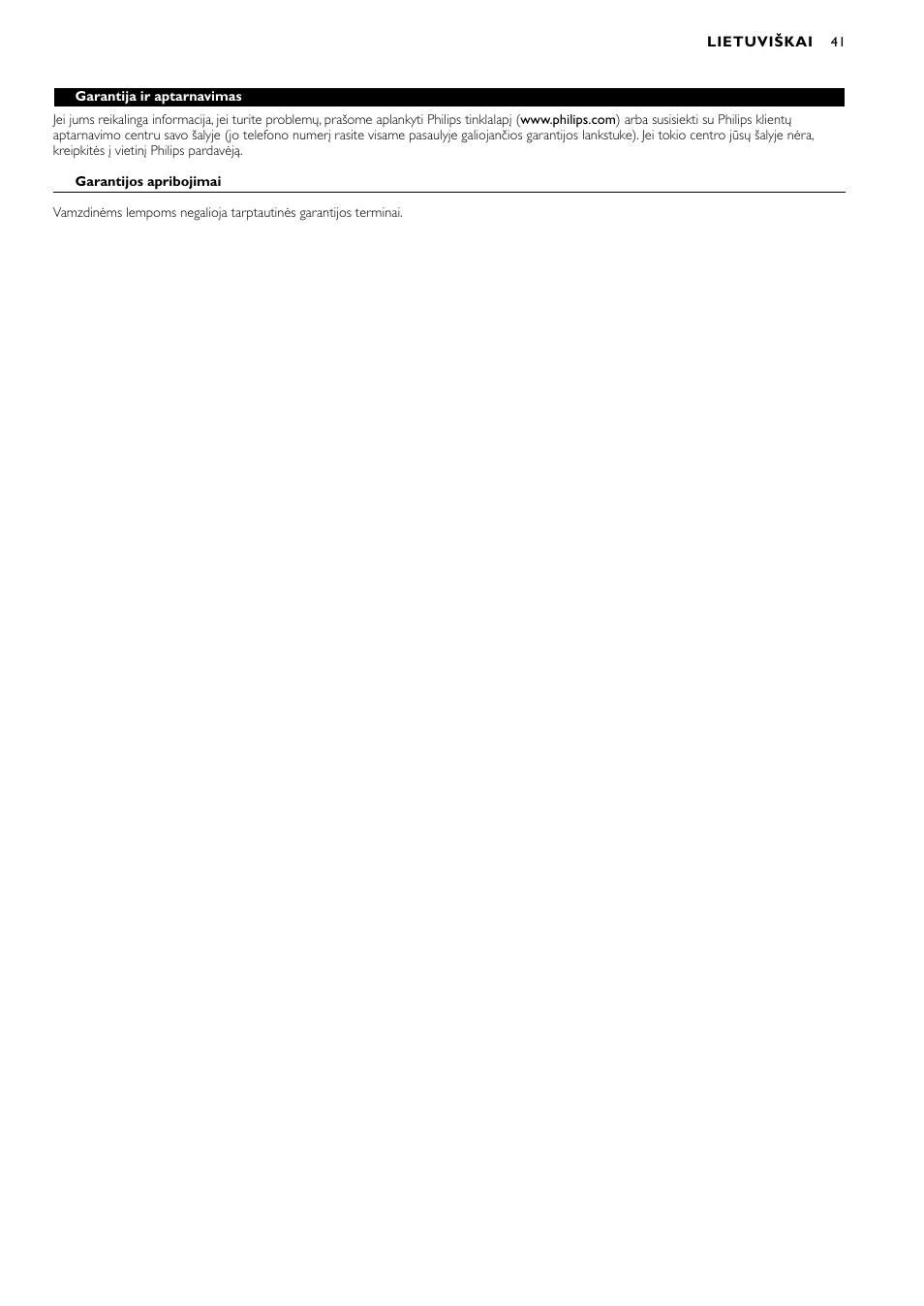 Philips HB311 User Manual | Page 41 / 54